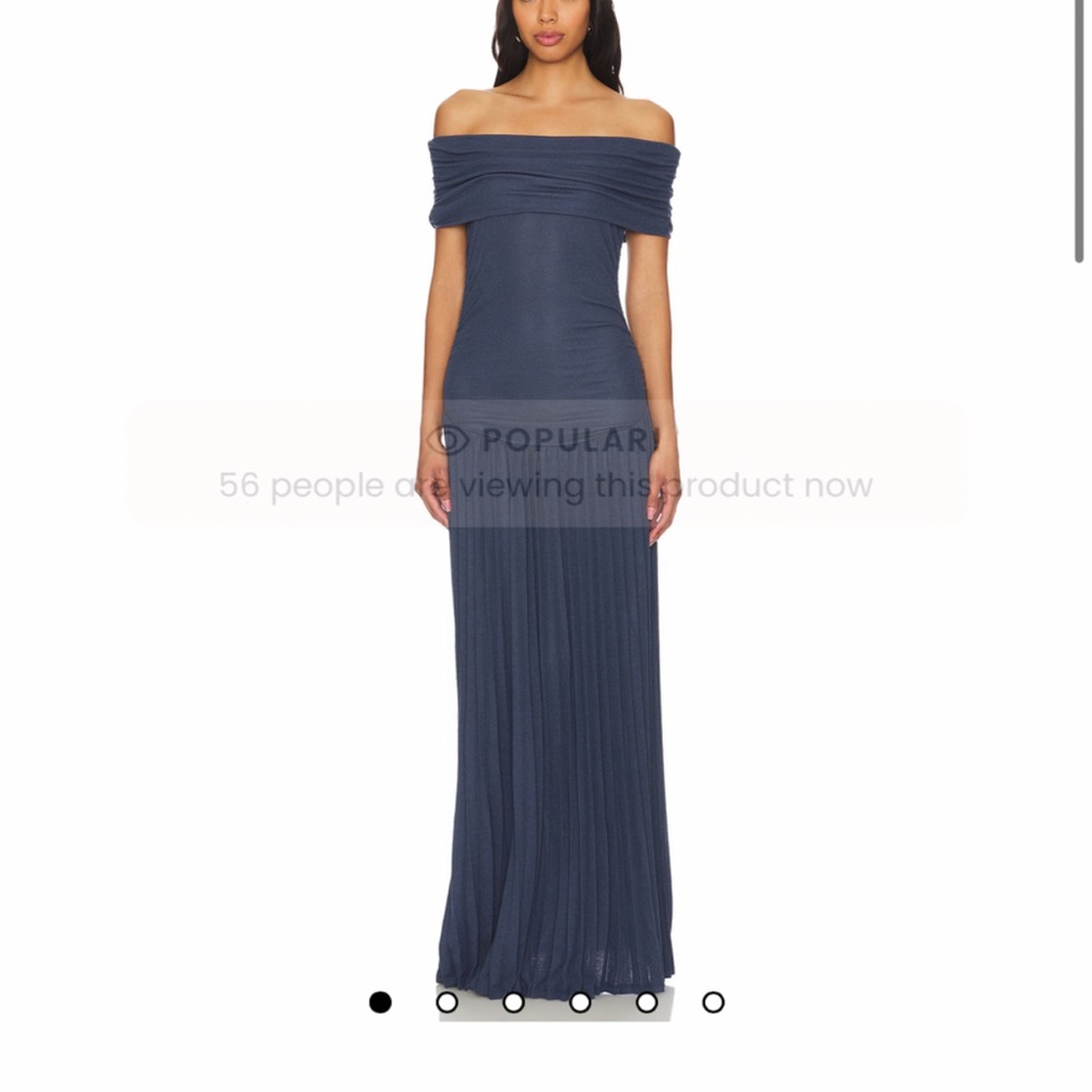 Lioness Strapless Navy Dress